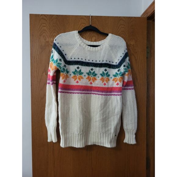 American Eagle Outfitters Jegging Soft Festive Winter Cozy Sweater EUC S - Picture 1 of 4